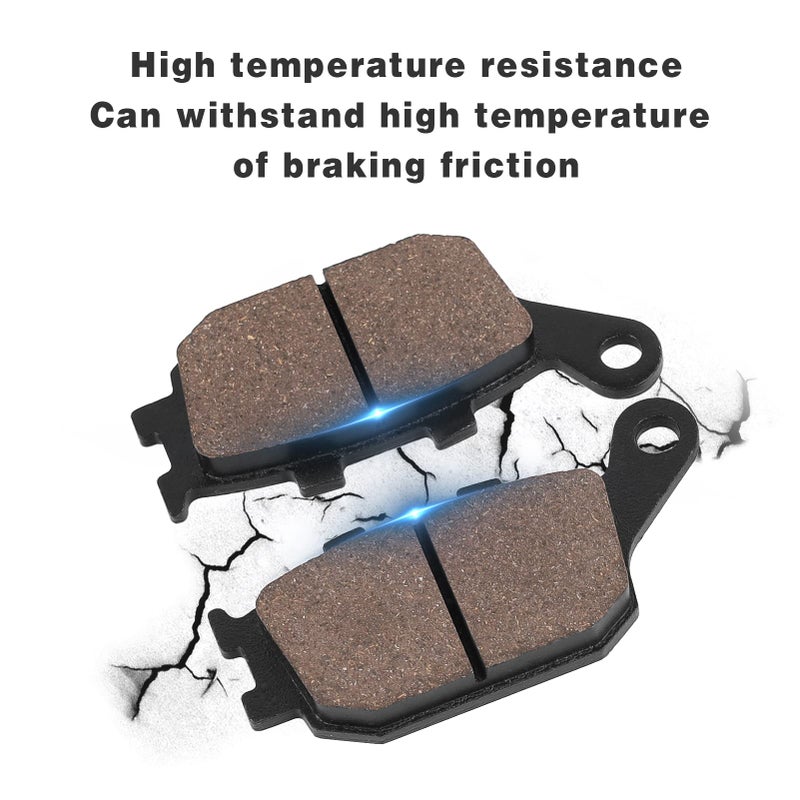 SOLLON Front and Rear Brake Pads for Honda CBR600 RR 2003-2004 CBR 600 F1 F2 F3 F4 F4i F5 F6 Sport 1999-2007 CBR900RR Fireblade 1998-2003 CBR954 RR 2002-2003 CBR929 RR 2000-2001 - Image 4